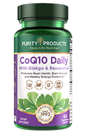 Co-Q10 Daily™ SUPER BOOST 100mg Co-Q10 + 60mg Ginkgo + 10mg Res