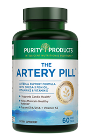 ARTERY PILL® - (Ultra-Pure Fish Oil + Vit K MK-7 + Vit D) – 60 Soft Gels